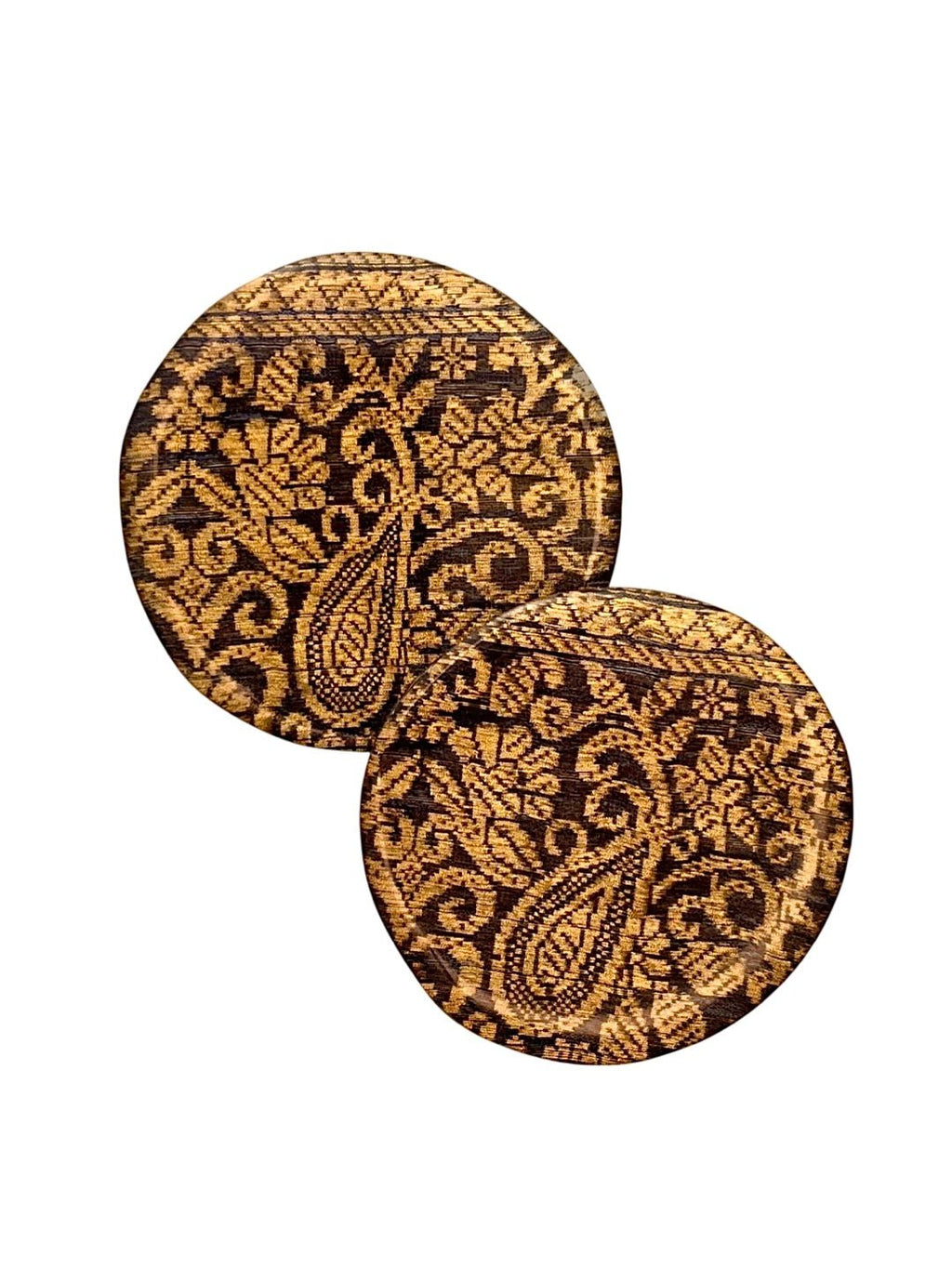 Antique Paisley Circular Studs - SHIVAANI VAISHNAVI