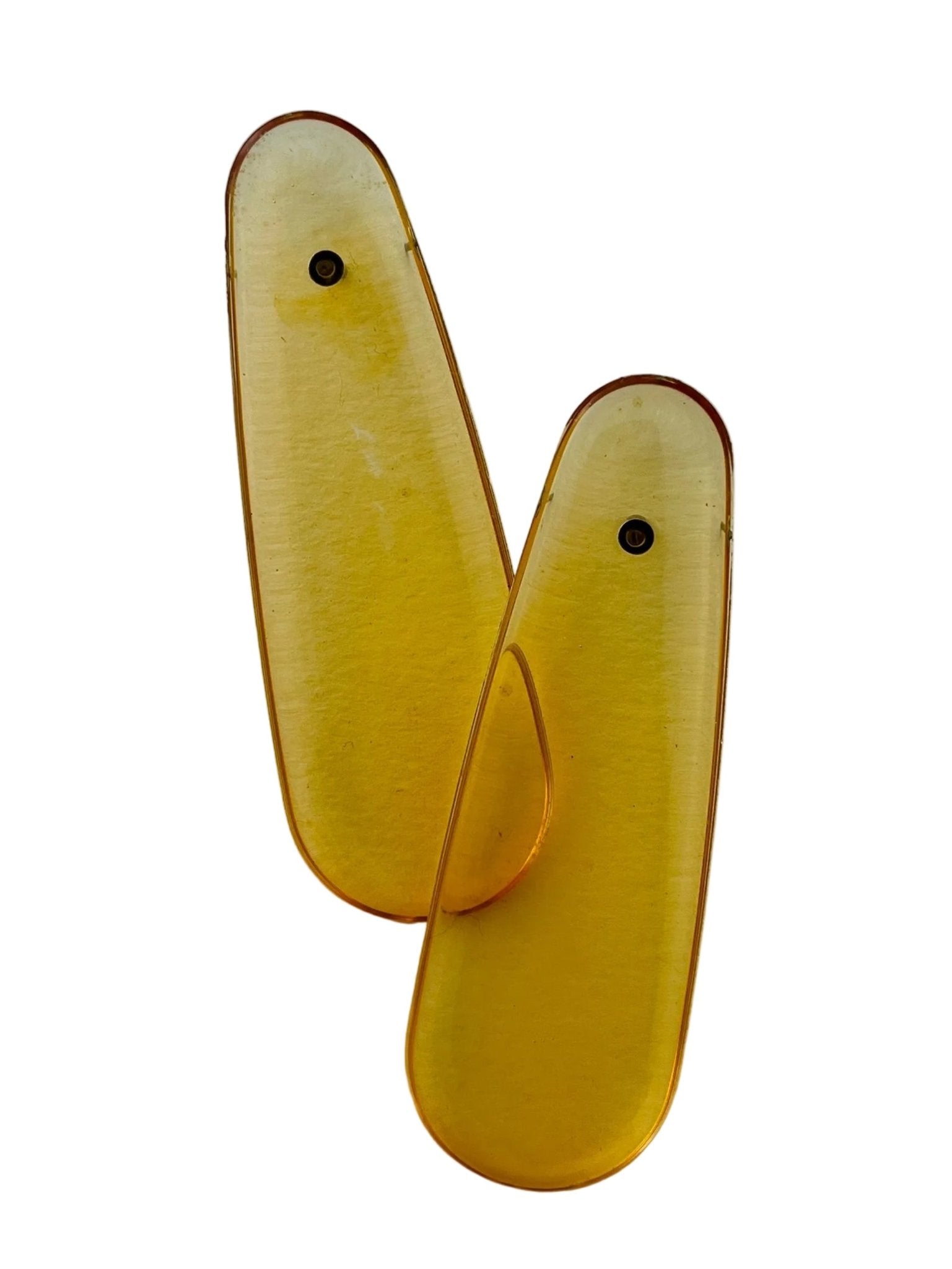 Retro drop-shaped resin stud earrings in bold colours — handmade in Goa | Shivaani Vaishnavi