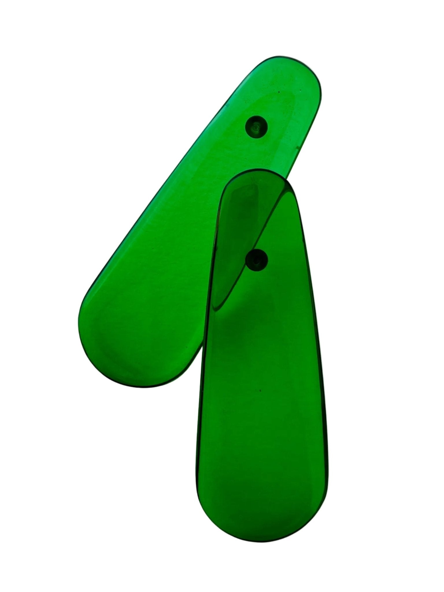 Retro drop resin stud earrings in tangerine — handmade in Goa | Shivaani Vaishnavi