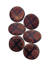 Mahogany Brocade Danglers - SHIVAANI VAISHNAVI