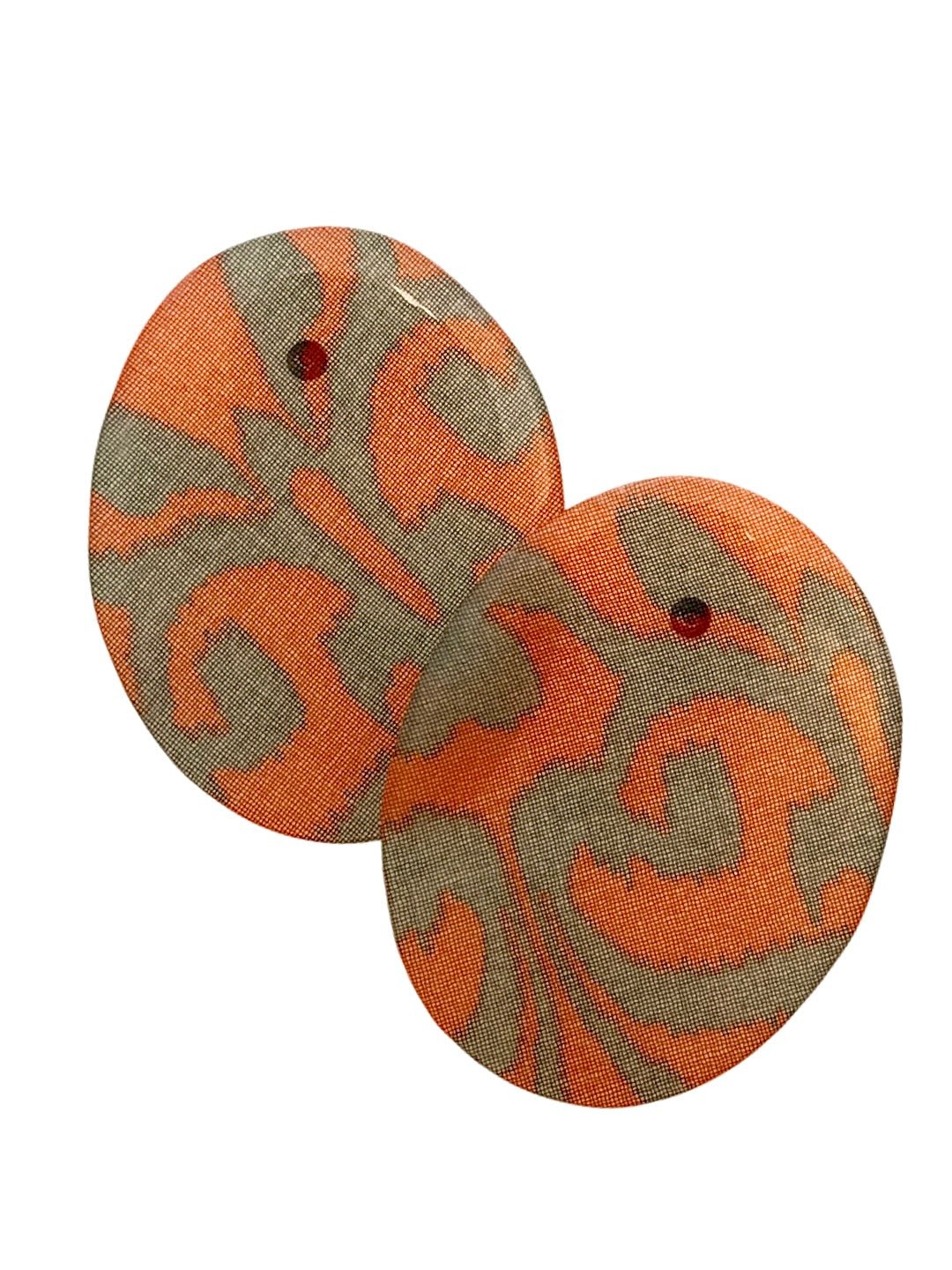 Marigold Swirl Studs - SHIVAANI VAISHNAVI