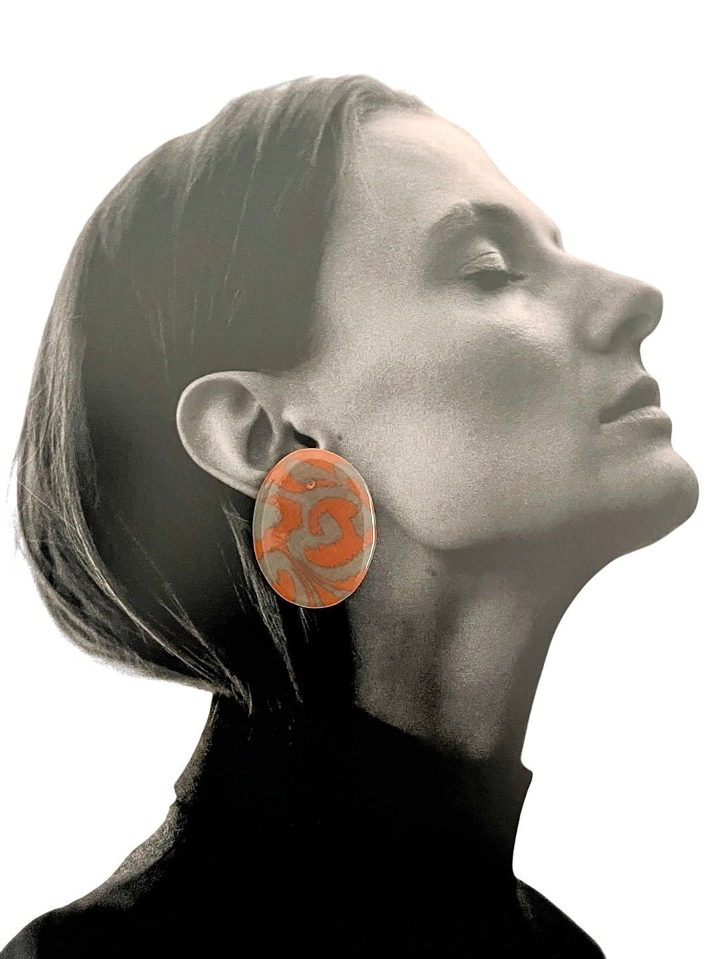 Marigold Swirl Studs - SHIVAANI VAISHNAVI