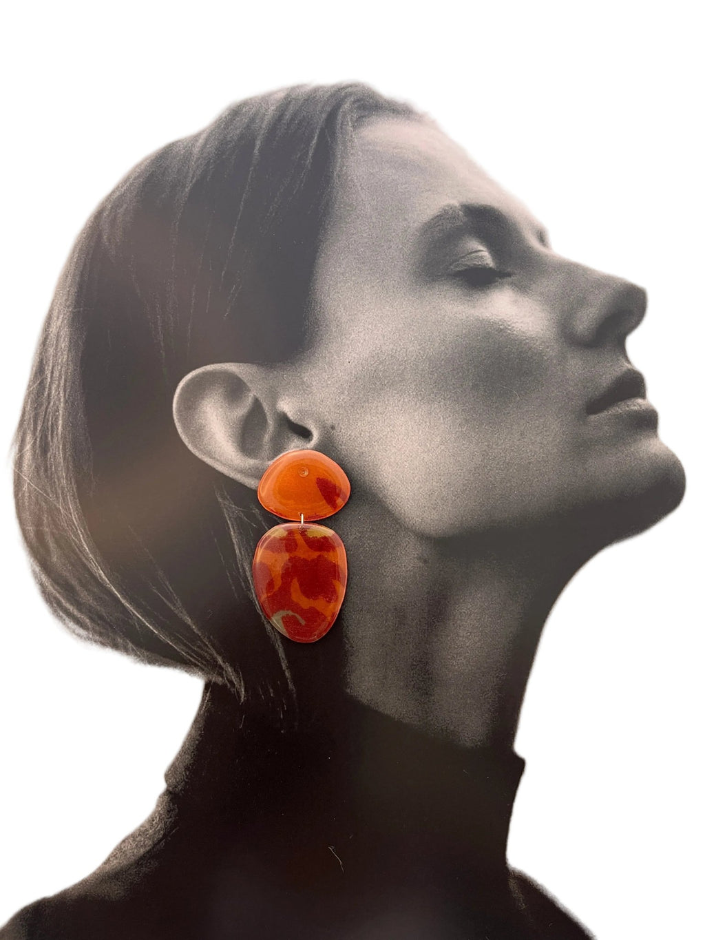 Ochre Mismatched Danglers - SHIVAANI VAISHNAVI