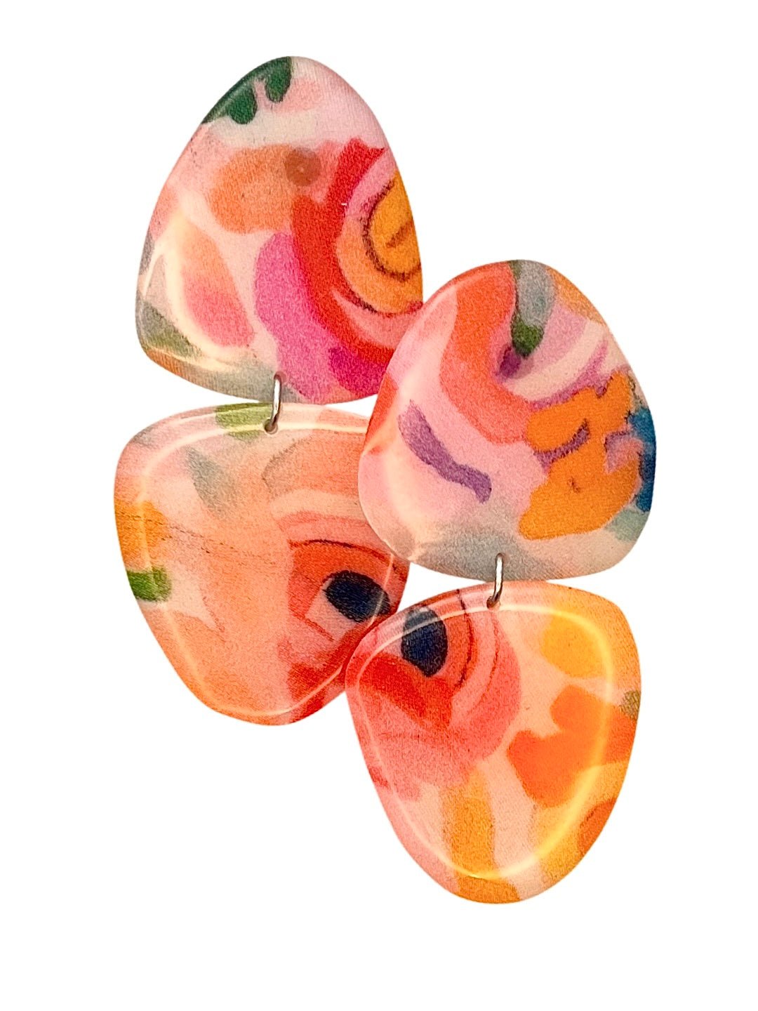 Peach Blossom Danglers - SHIVAANI VAISHNAVI