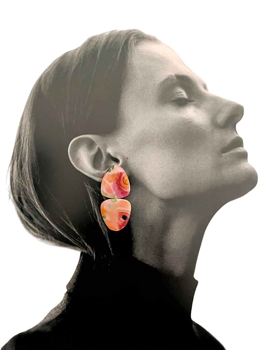 Peach Blossom Danglers - SHIVAANI VAISHNAVI