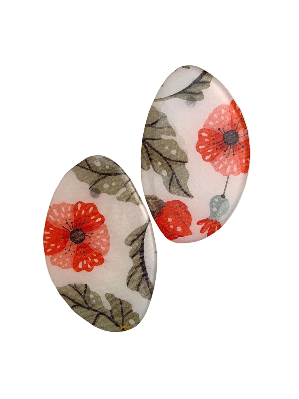 Poppy Oval (Large) Studs x Siesta o'Clock - SHIVAANI VAISHNAVI