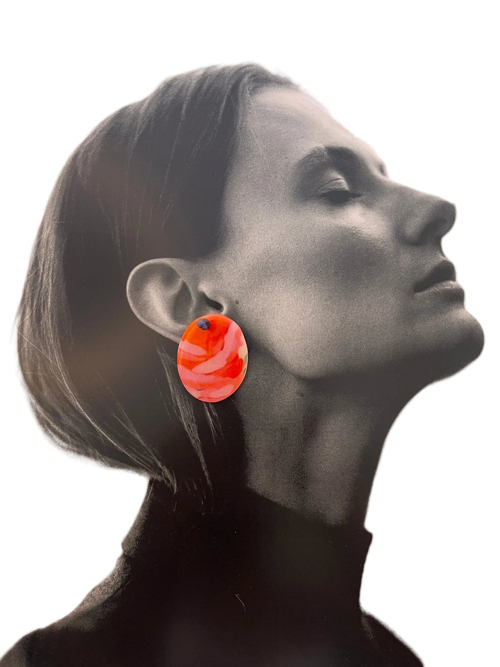 Rosa Oval Studs x Siesta o'Clock - SHIVAANI VAISHNAVI