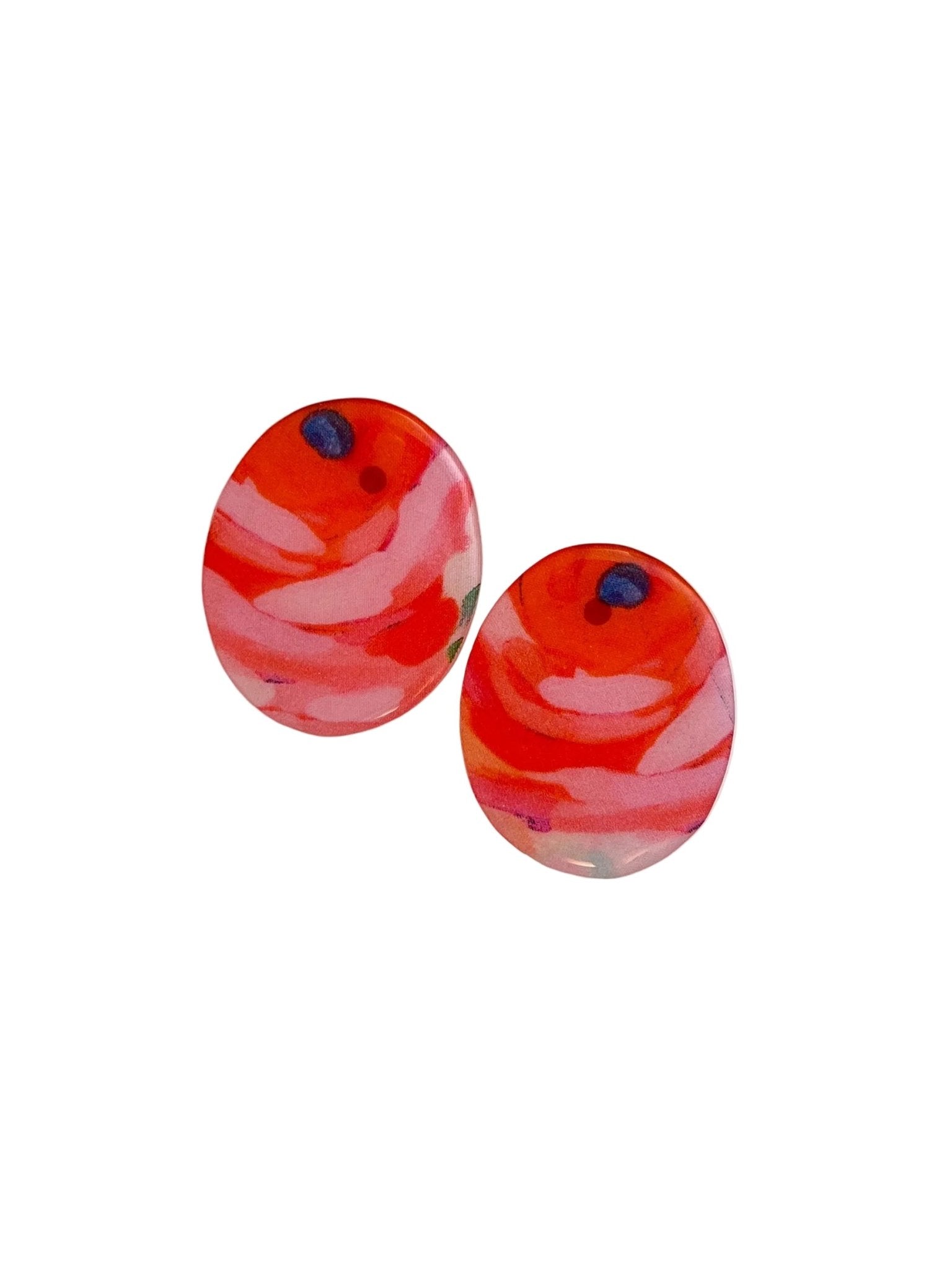 Rosa Oval Studs x Siesta o'Clock - SHIVAANI VAISHNAVI