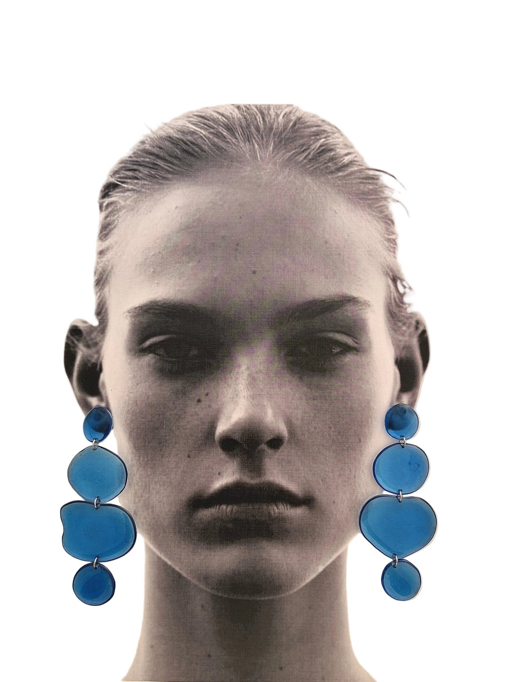 Handmade resin jewellery — Cove sea glass earrings detail | Shivaani Vaishnavi