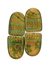 Verdigris Brocade Danglers - SHIVAANI VAISHNAVI